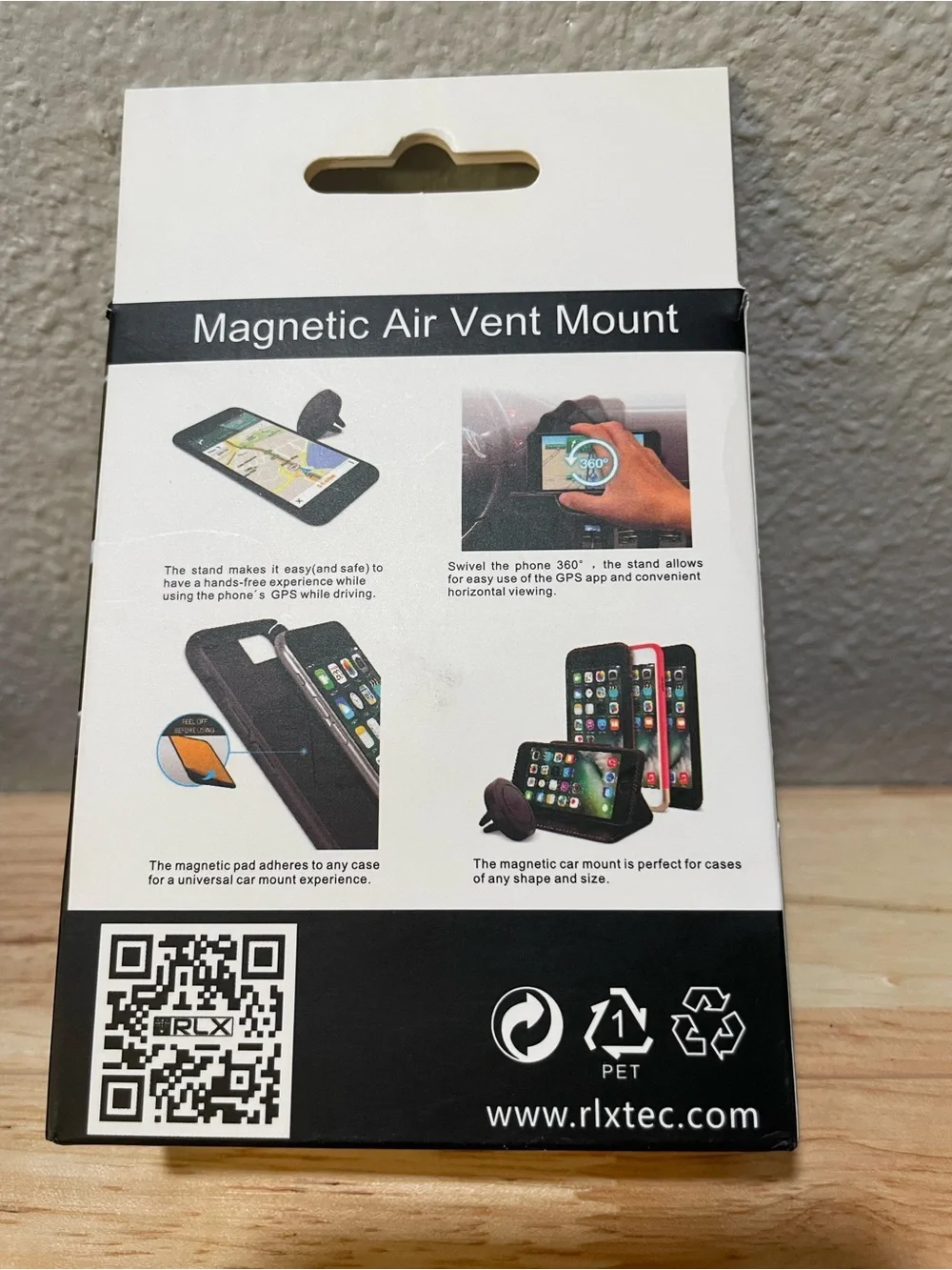 Magnetic Air Vent Mount - Black - NWT